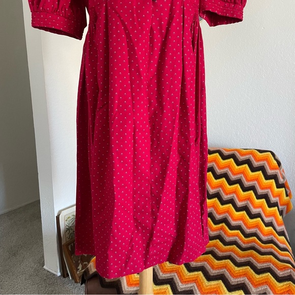 Vintage Salzburger Trachtenecht Floral Dirndl Midi Dress - Picture 8 of 12